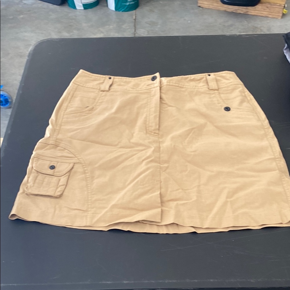 Tan Cargo Skirt